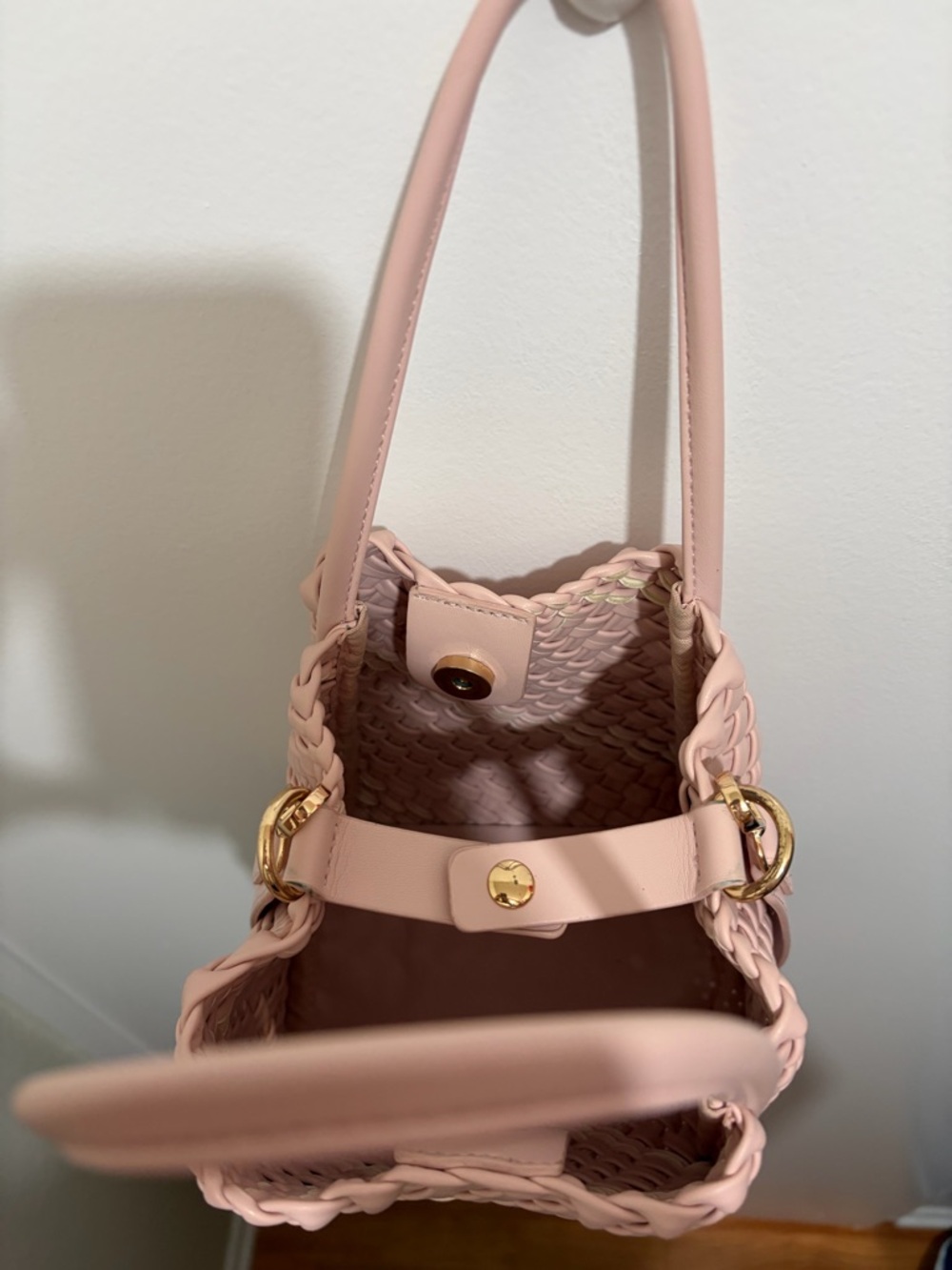 Anthropologie Hollace Mini Tote Pink - Picture 4 of 8